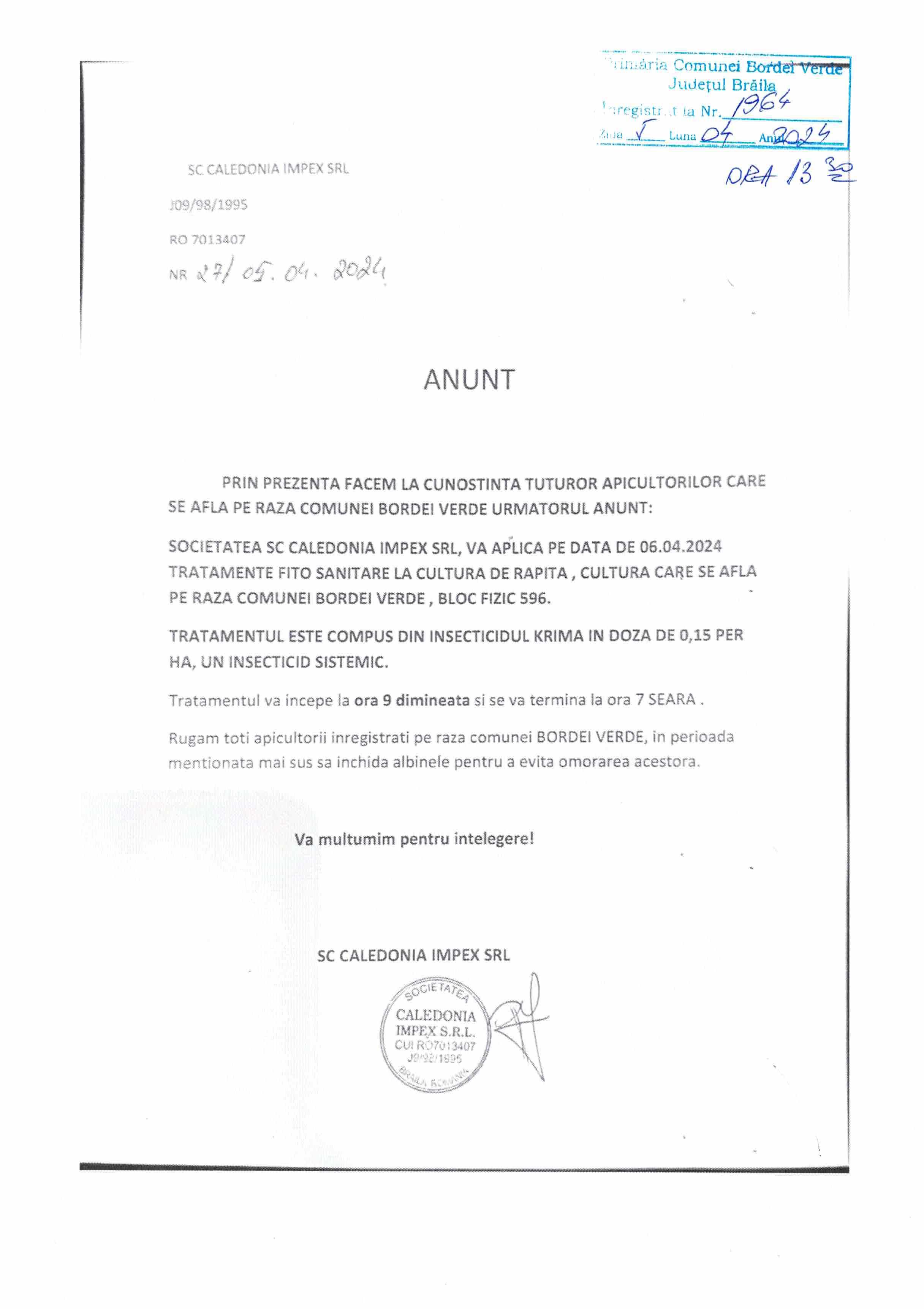 TRATAMENT RAPITA SC CALEDONIA